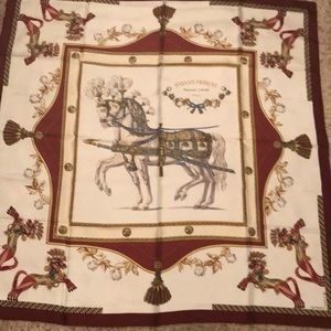 Hermès Scarf Harnais Francais 90 cm silk